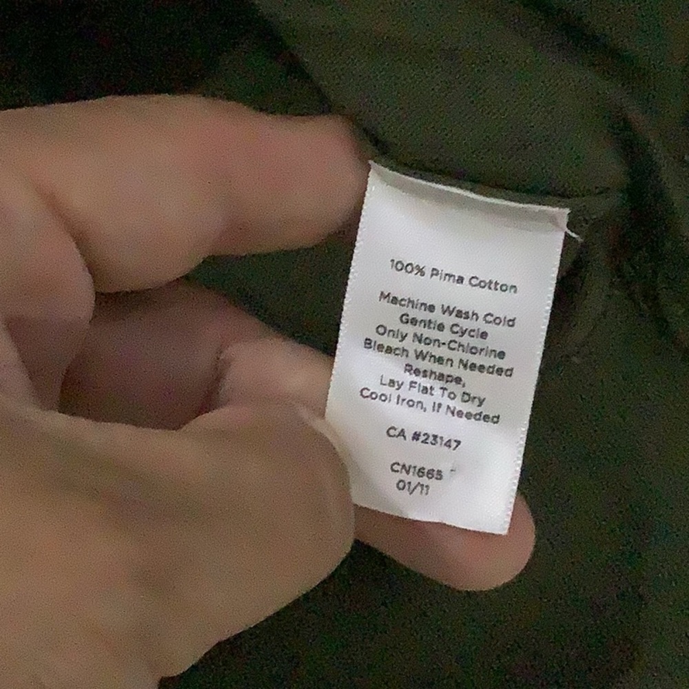 Talbots Green Ruffle Front Button Front 3/4 Sleev… - image 6